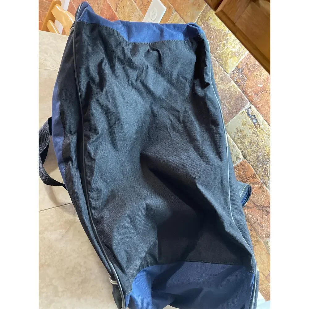 Salomon Duffel Bag Travel Blue Gym Sports Large Multi Pocket Hockey Zipper